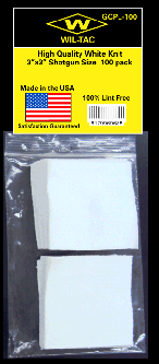 Gun Cleaning Patches Large - 100 count